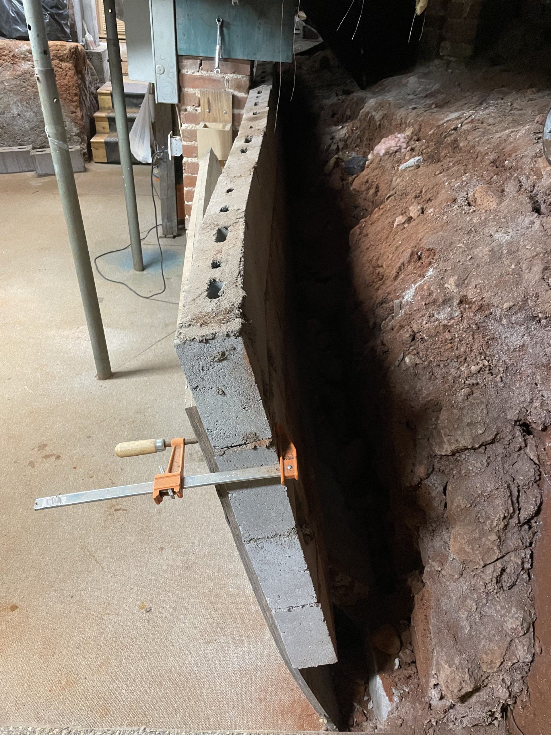 leaning basement wall repair USR Leaning Basement Wall