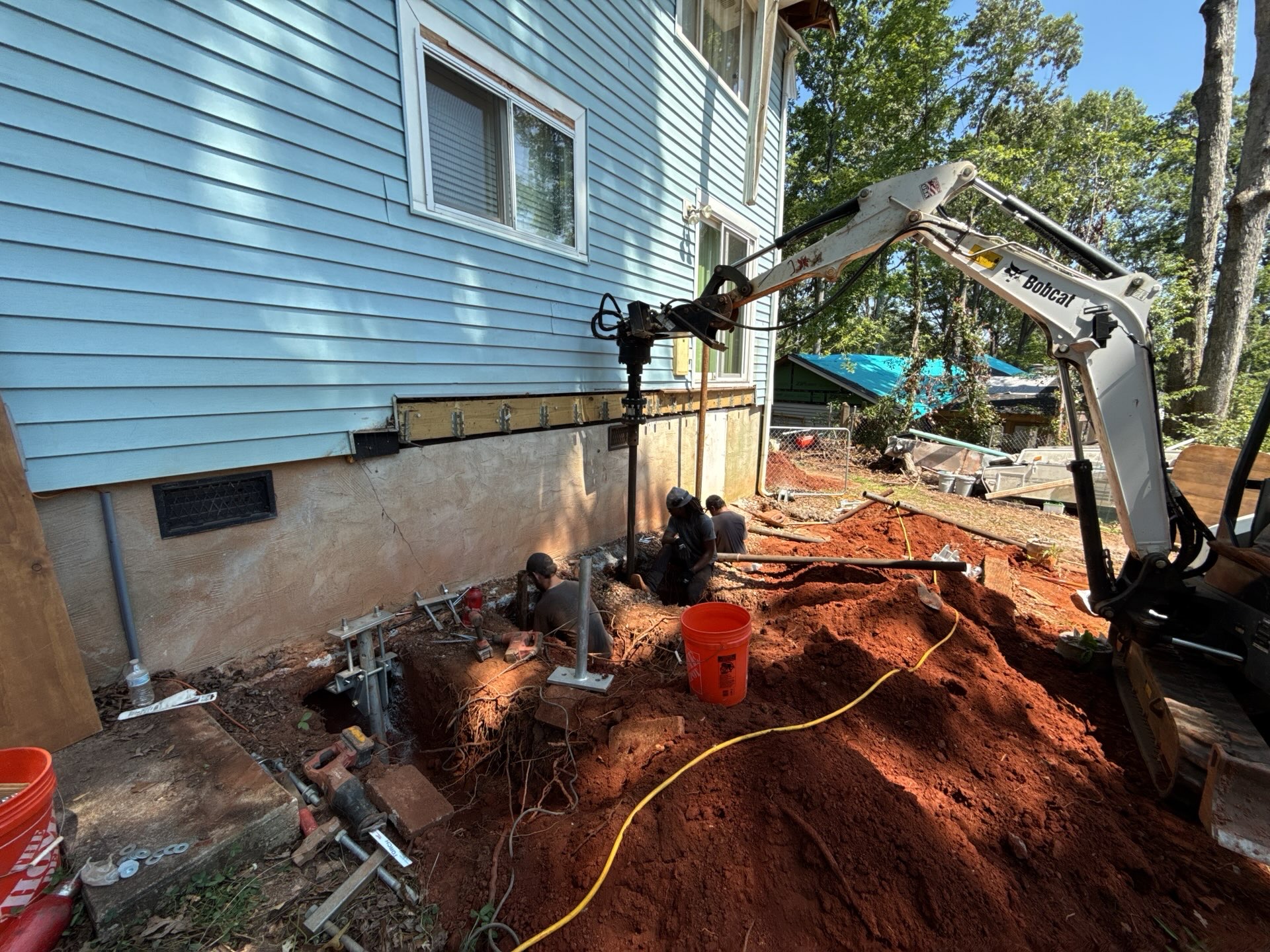 helicals Helical pier repair Upstate SC, Western NC