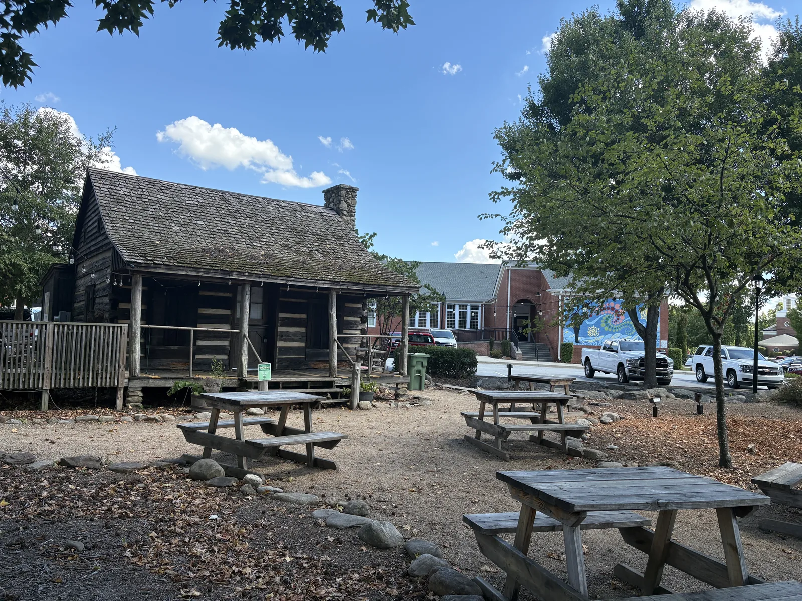 The historic log cabin at the Mauldin Cultural Center, Mauldin, SC