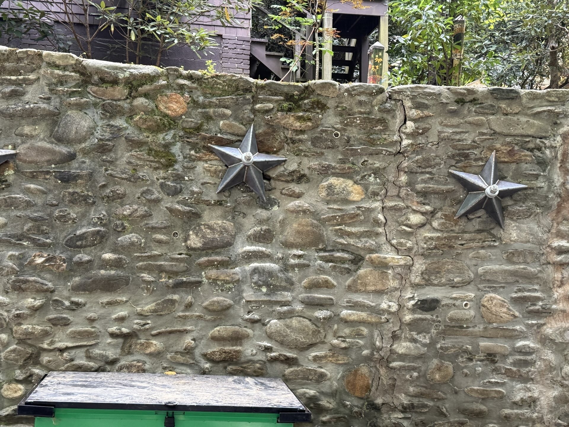 2026-09-03 00_40_19Z (2) retaining wall repair with customer star plates on helical tie backs.