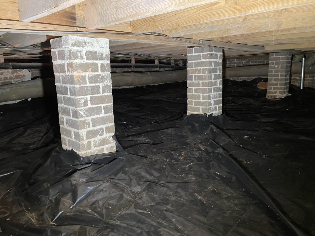brick piers on an 1970's upstate SC home