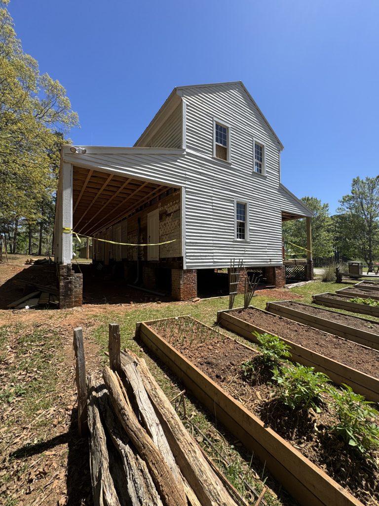 A late 1800s structure with no skirt wall between the piers on an old upstate SC home.