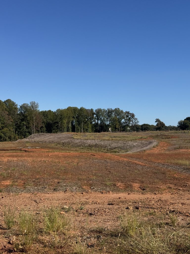 Lots being prepared for new slab homes with a fair amount of lift added around Boiling Springs SC